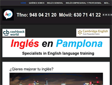 Tablet Screenshot of inglesenpamplona.com